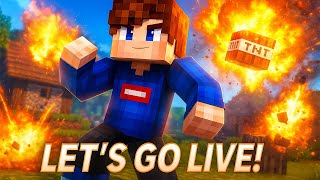 Minecraft — TNT Village LIVE Stream! Blowing Up a Village in Real Time! #minecraft #shorts
