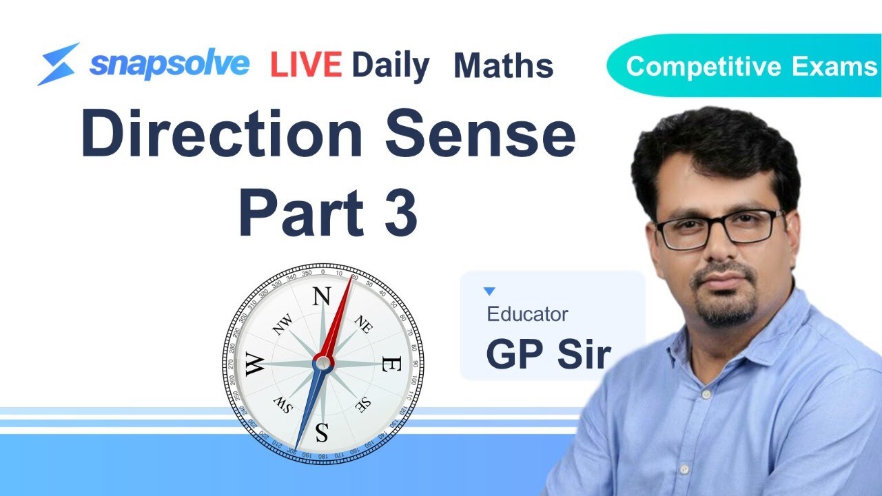 ⭕ Aptitude Building Series | Direction Sense Part 3 | GP Sir | 