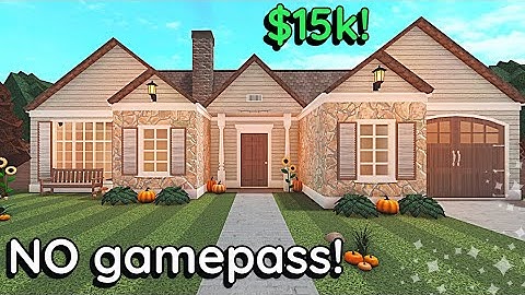 15k Fall Bloxburg *NO GAME PASS* House Build Tutorial: Exterior Part 1