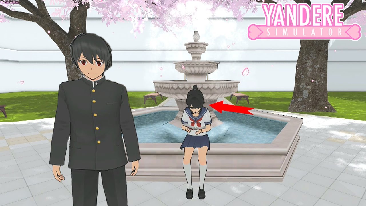 JOUER SENPAI DANS YANDERE SIMULATOR  Mod Yandere Kun    Yandere Simulator Mod FR  21