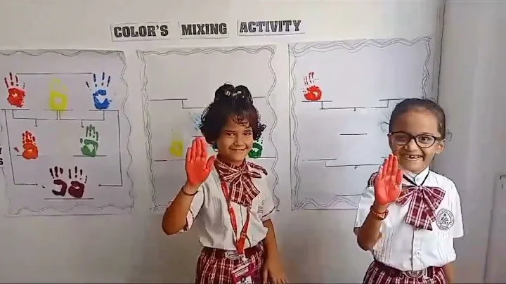 Colour Mixing Activity ❤️💛🧡 #viralvideo #school #colourmixing #activity