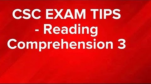 READING COMPREHENSION questions na dating lumabas sa CSC exam ||with tutorial - Part 3 #cscexamtips