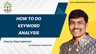 How to Do Effective Keyword Analysis for Better Rankings | Keyword Analysis for Beginners
