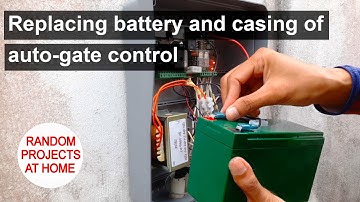 Project: Replacing battery and casing of auto-gate control
