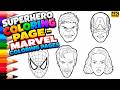 Superhero Coloring Page - Marvel Coloring Pages #marvel #coloring #viral
