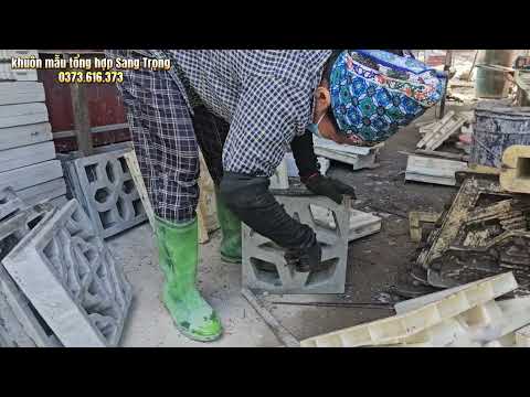 Hướng dẫn sản xuất gạch bông gió 2 mặt thế hệ mới một cách tỉ mỉ nhất