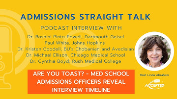 Med School Admissions Officers Reveal Interview Timeline