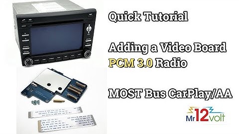 Porsche PCM3.0 - Adding a Mr12volt video board CarPlay