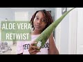 Retwisting My Locs With Aloe Vera Gel