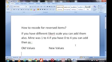 Reverse scoring in SPSS | Reverse Coding the variable