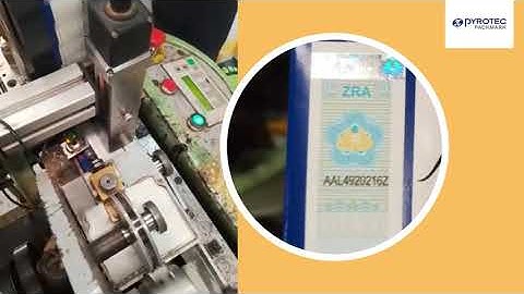 The Markem-Imaje 9450 Coder printing traceability codes onto cigarette boxes.