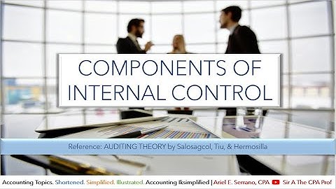 Components of Internal Control | Hermosilla, Tiu, Salosagcol