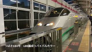 E2系J66編成（200系カラー）とE3系L65編成（リバイバル銀色つばさ）の併合・出発シーンを撮ってきた