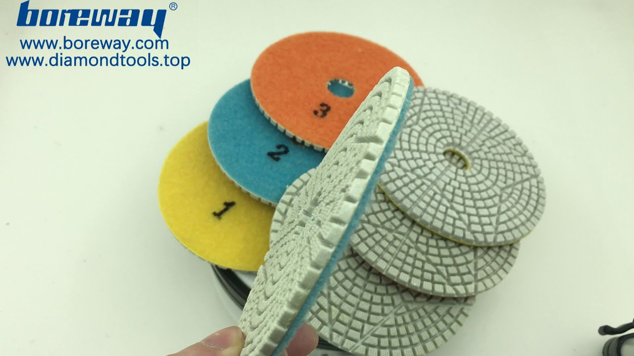 3 step diamond polishing pads, good quality