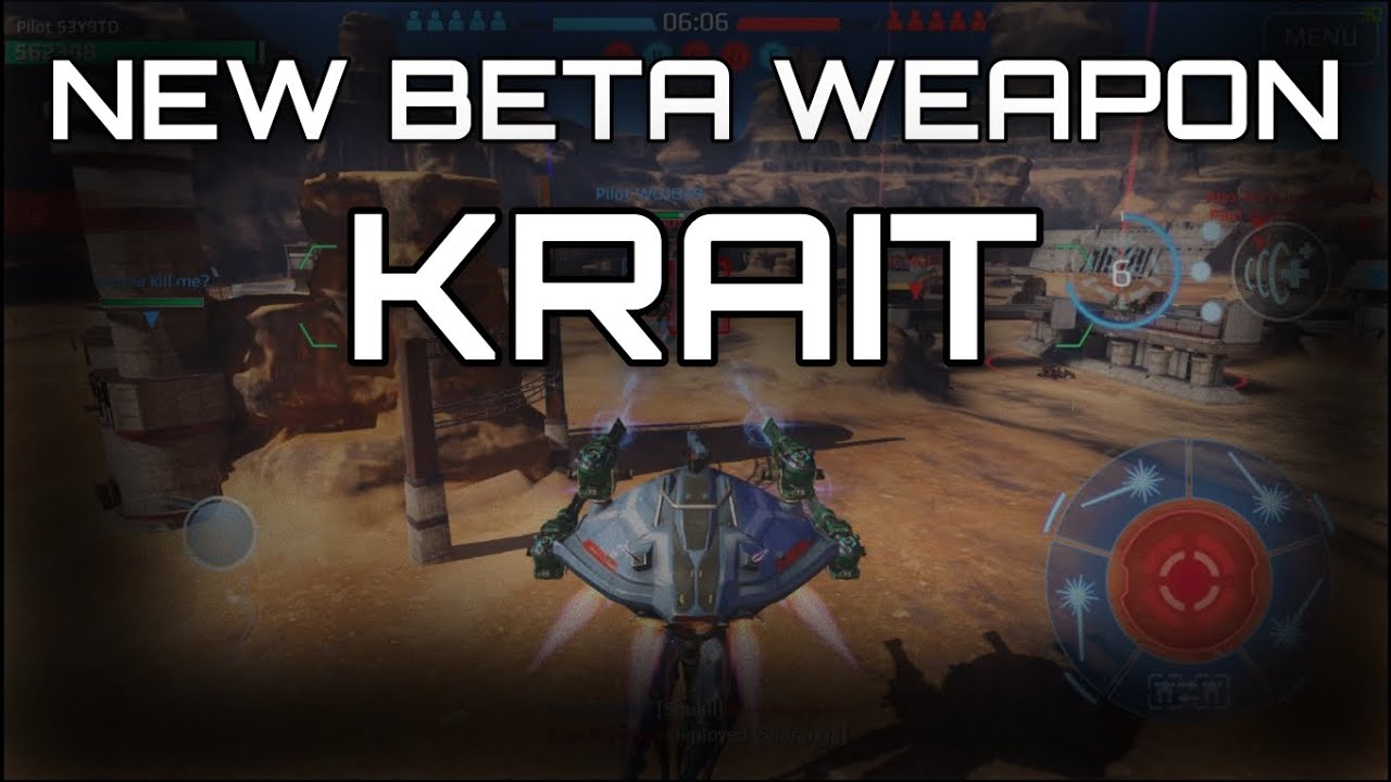 Action Clips of New Beta Weapon : Krait | War Robots