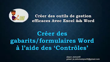 Comment insérer un contrôle de contenu Word ?