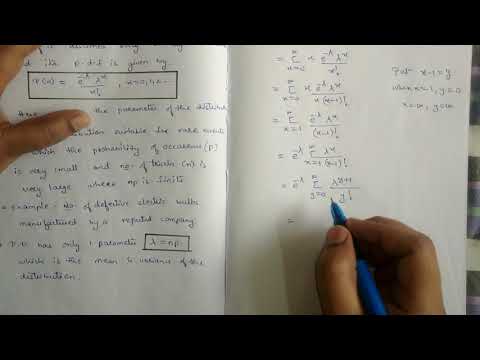 Poisson Distribution (Mean,