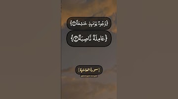 سورة الغاشية الآية ١ الى ٧ بصوت الشيخ محمد صديق المنشاوي