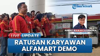 25 Gerai akan Ditutup Paksa, Ratusan Karyawan Alfamart Geruduk Kantor Bupati Lombok Tengah