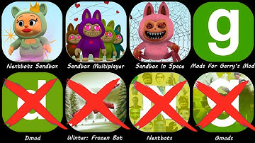Nextbots in Playground mod,Sandbox In Space,Winter Frozen Bot,Desert Dune Bot,Online!