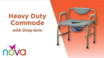 Heavy Duty Commode with Drop-Arm - Features & How To Assemble