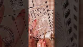 ASMR 스탬프로 엽서만들기💌Stamping diy만들기 다꾸 コラージュ