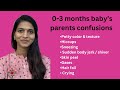 03 mo babys parents confusions skin peel hair fallcryinghiccups sneezingpotty colorcolic
