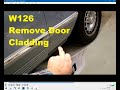 Mercedes 300SD W126 - Part 7 Front Passenger Door - How to Remove Exterior Door Cladding