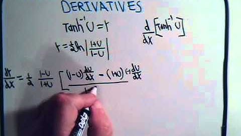 Inverse Hyperbolic Functions: Derivatives Example 3