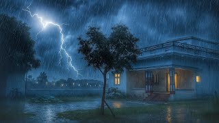 इतना खतरनाक मौसम 😱 मेरे गांव का 🌨️ | जोरदार बारिश | Heavy Rain in My Village | Monsoon 2025