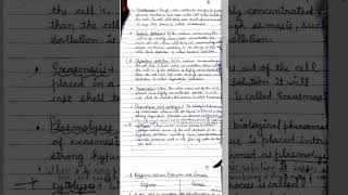 Class 9 | Chapter -1 Biology| The Fundamental unit of life | Handwritten Notes #biologyclass #shorts