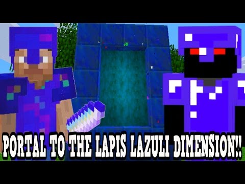 Minecraft How To Make A Portal To The Lapis Lazuli Dimension - Lapis Lazuli Dimension Showcase!!!