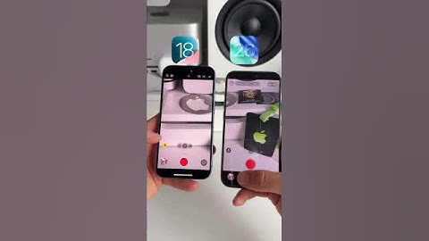iOS 18 vs iOS 26 Camera App