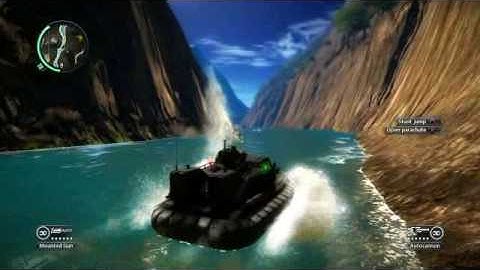 Just Cause 2 hovercraft fun