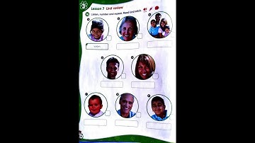 PB pg. 36 - Activity 16 - Listen, number and repeat. Read and stick.