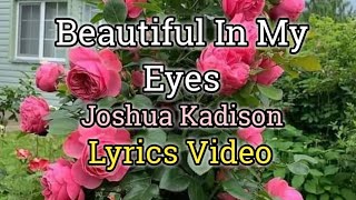 Beautiful In My Eyes (Lyrics Video)  Joshua Kadison