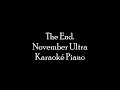 The end  november ultra karaok piano