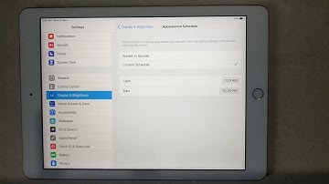 How To Turn On Automatically Change Dark Mode And Light Mode Scheduled To Sunrise To Sunset On iPad
