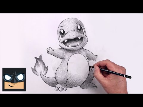 How To Draw Charmander | Pokemon Sketch Tutorial (Step by Step)