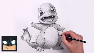 how to draw charmander pokemon sketch tutorial step by step