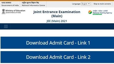 JEE Main Admit Card 2021 Released  February Session,Download JEE Main 2021 Hall Tickets  Direct Link