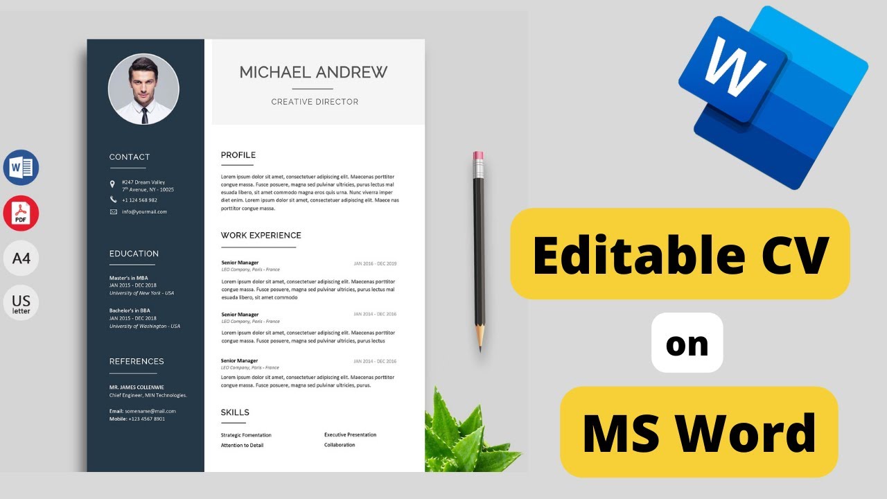 Best Editable Resume Template Free Download | Design a Modern Resume on Microsoft Word? - YouTube best-editable-resume-template-free-download-design-a-modern-resume-on-microsoft-word-youtube