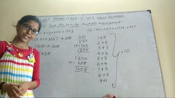 NCERT Maths CLASS 6 Chapter 2 Whole Numbers Exercise 2.2 Question number 1