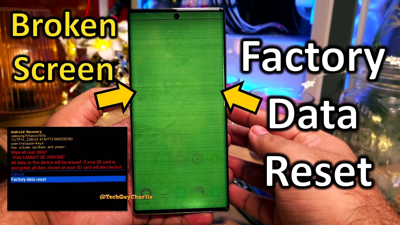 How To Factory Reset A Samsung Phone With Broken Screen! - YouTube