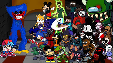 FNF Playtime - But Everyone Sings It 🎤 (Different Characters Sing It)VS Huggy Wuggy