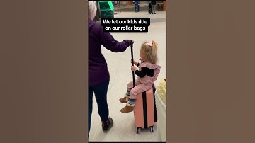 Going to the airport with toddlers?? Save yourself bringing a stroller! Traveling with kids