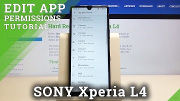 How to Enter App Permissions in SONY Xperia L4 – Find Permission Menu