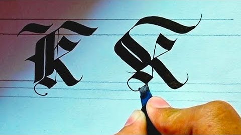 Blackletter Calligraphy Alphabet || Blackletter For Beginners|| Blackletter