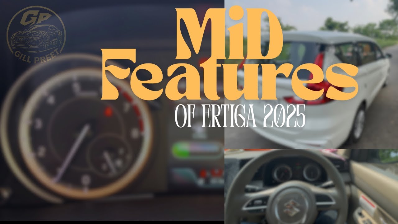 THE “MID” Features Of ERTIGA 🚘 VXI 2025 (CNG) |  HOW TO ADJUST “Brightness”🌅 of MID | #ertiga #mid