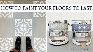 HOW TO PAINT YOUR FLOORS TO LAST | RockSolid Home by Rust Oleum
